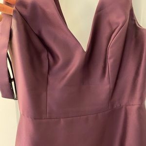 Plum Alfred Sung gown
